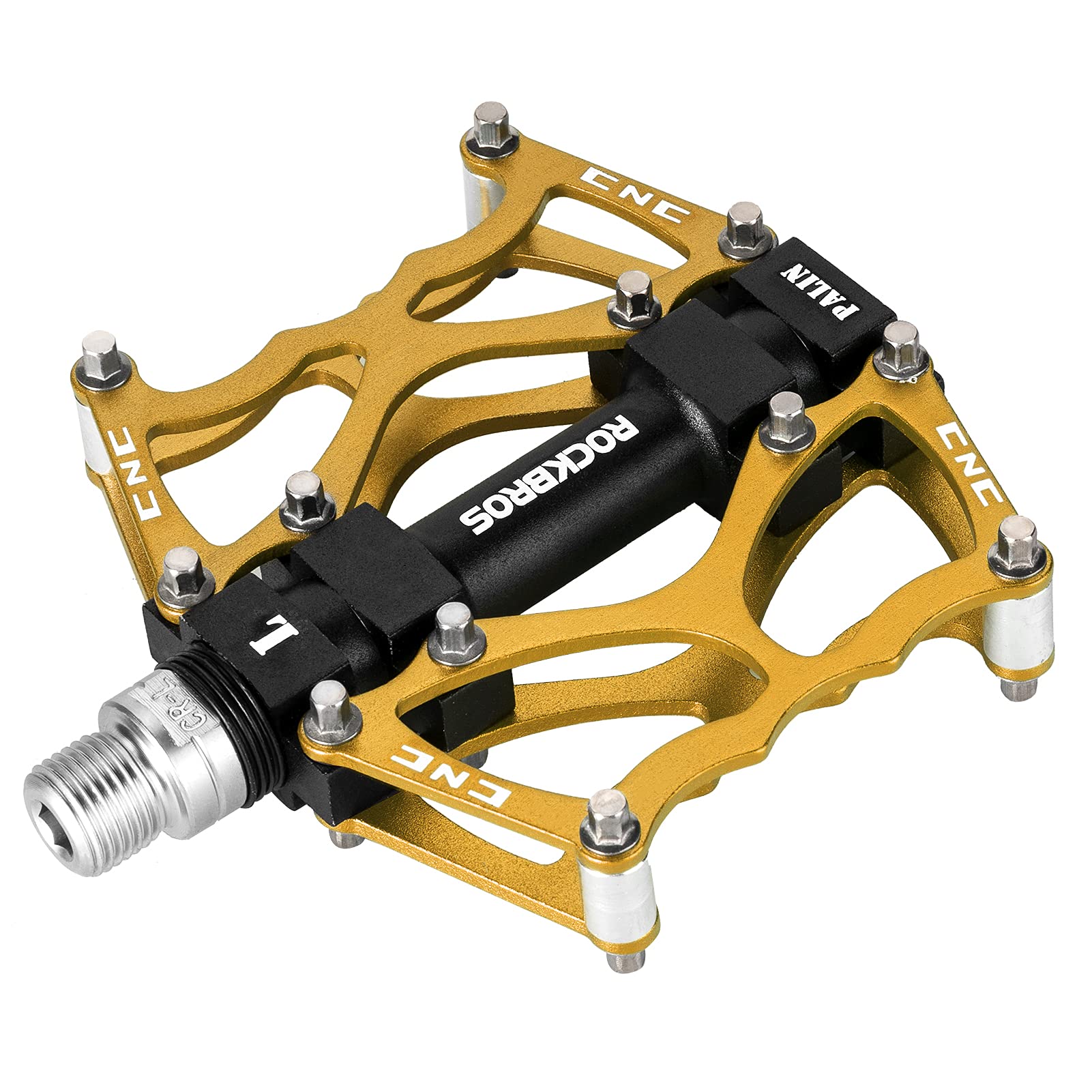 ROCKBROS Lightweight Aluminum Alloy Bike Pedals with Wide Platform Grip - Image 22