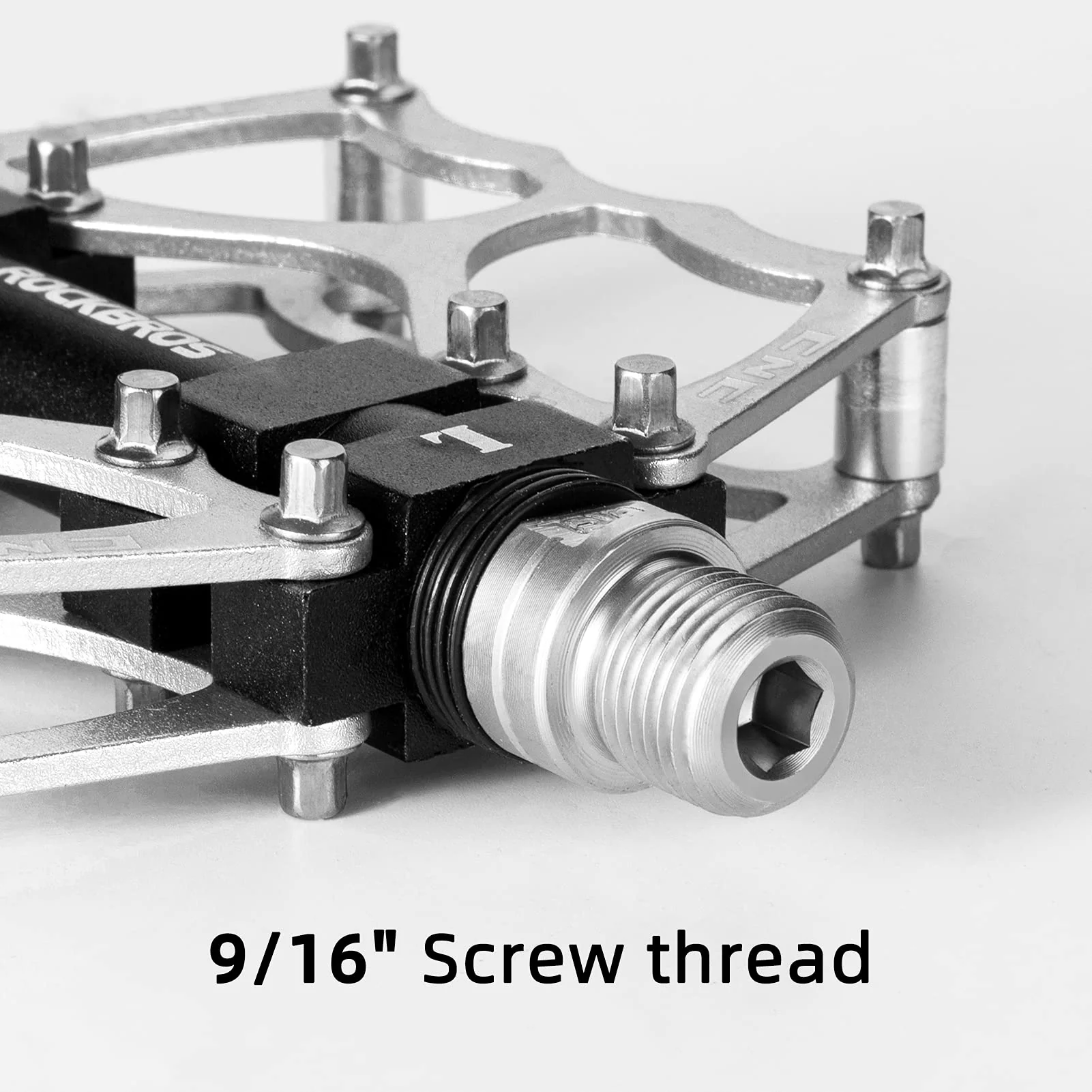 ROCKBROS Lightweight Aluminum Alloy Bike Pedals with Wide Platform Grip - Image 30