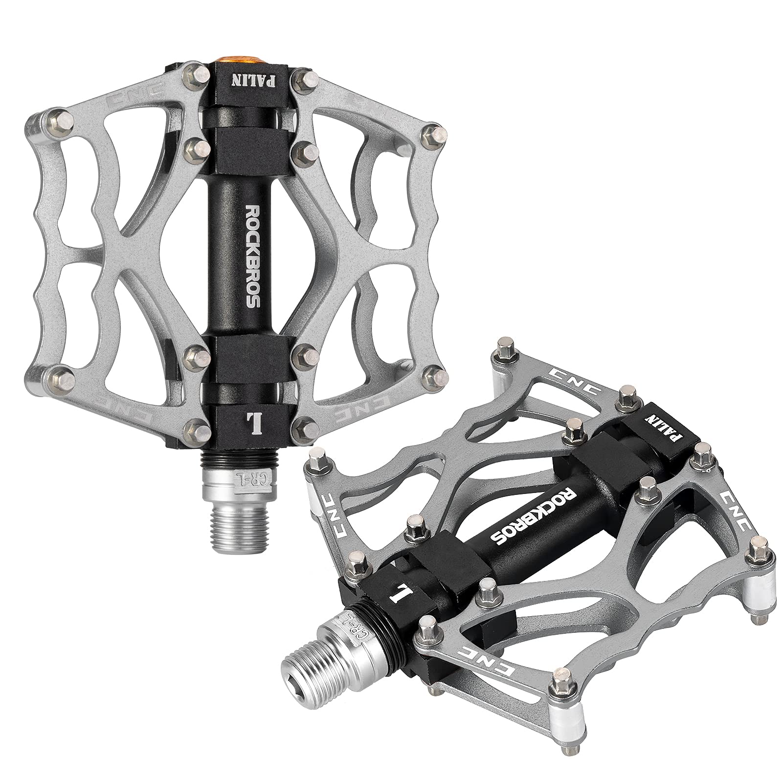 ROCKBROS Lightweight Aluminum Alloy Bike Pedals with Wide Platform Grip - Image 32