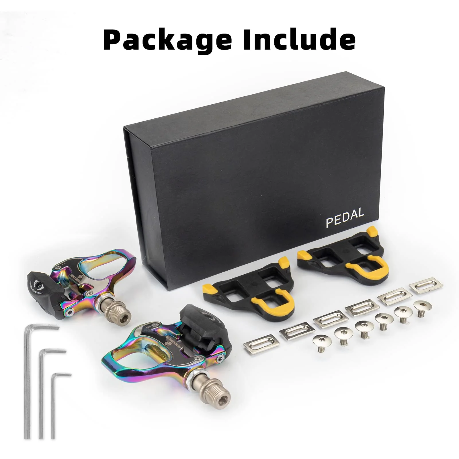 ROCKBROS Lightweight Clipless Pedals with Cleats Compatible with SPD-SL - Image 13