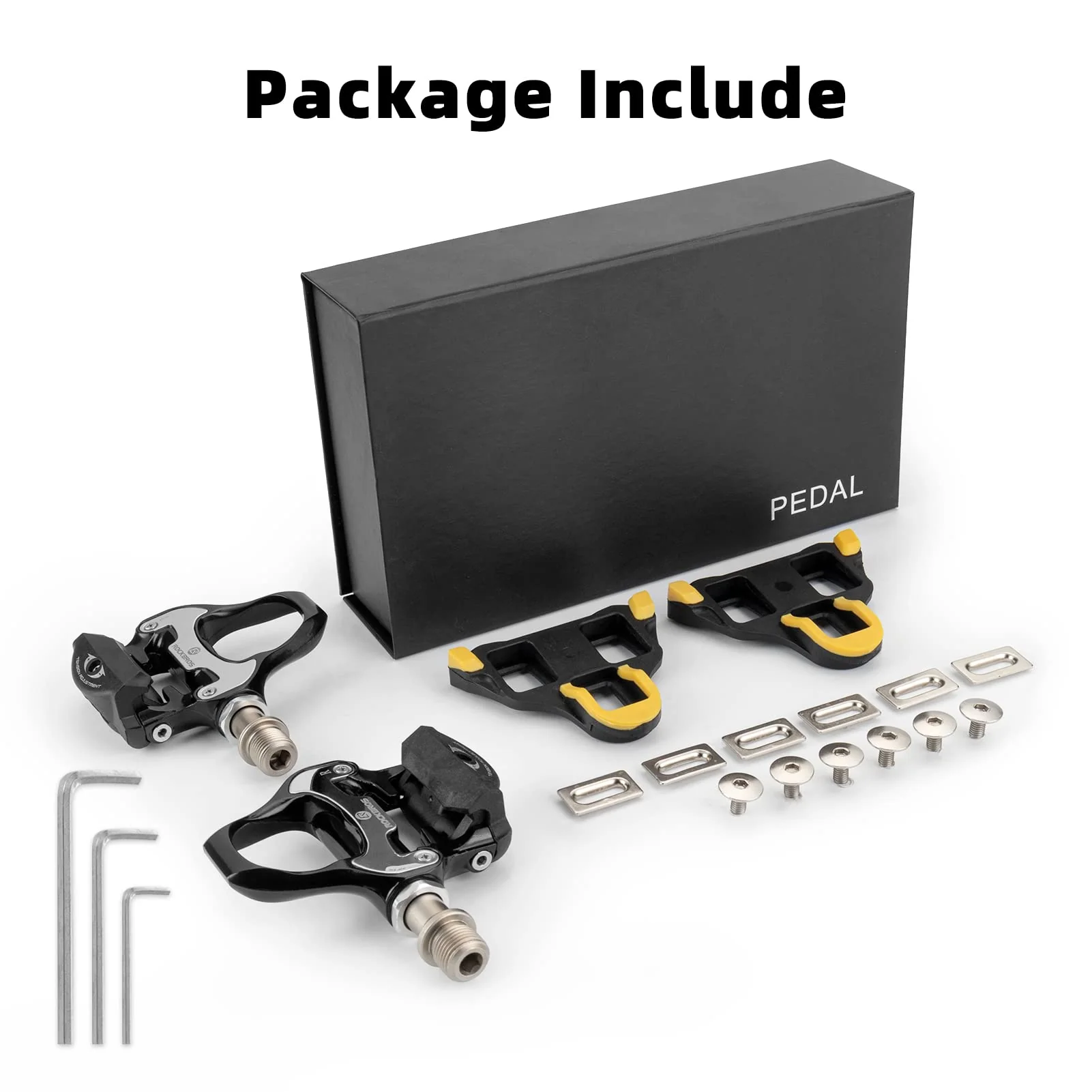 ROCKBROS Lightweight Clipless Pedals with Cleats Compatible with SPD-SL - Image 6