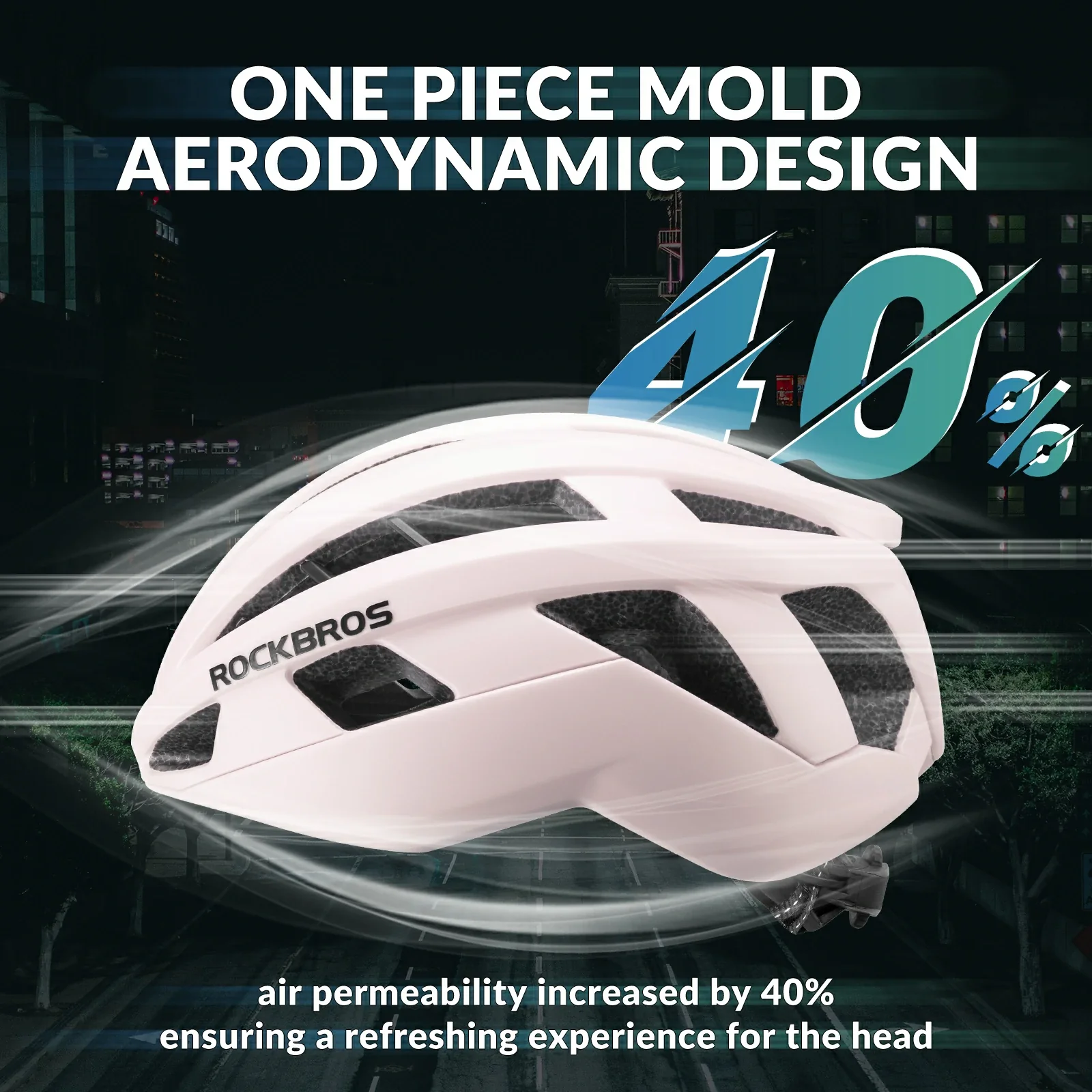 ROCKBROS LK-11 Cycling Helmet Integrated Adjustable Shockproof MTB Road Unisex - Image 18