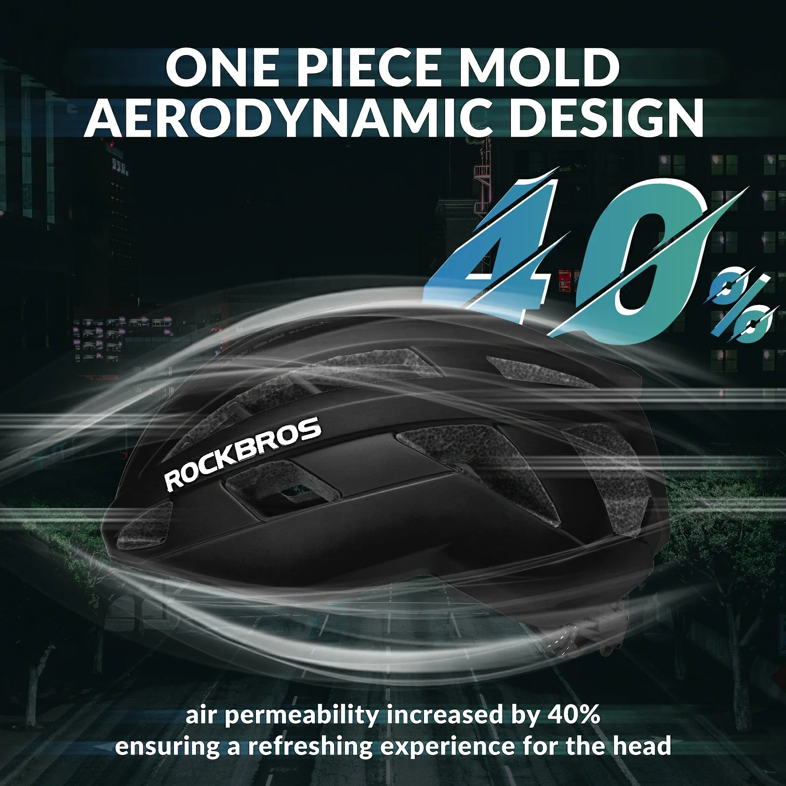 ROCKBROS LK-11 Cycling Helmet Integrated Adjustable Shockproof MTB Road Unisex - Image 22