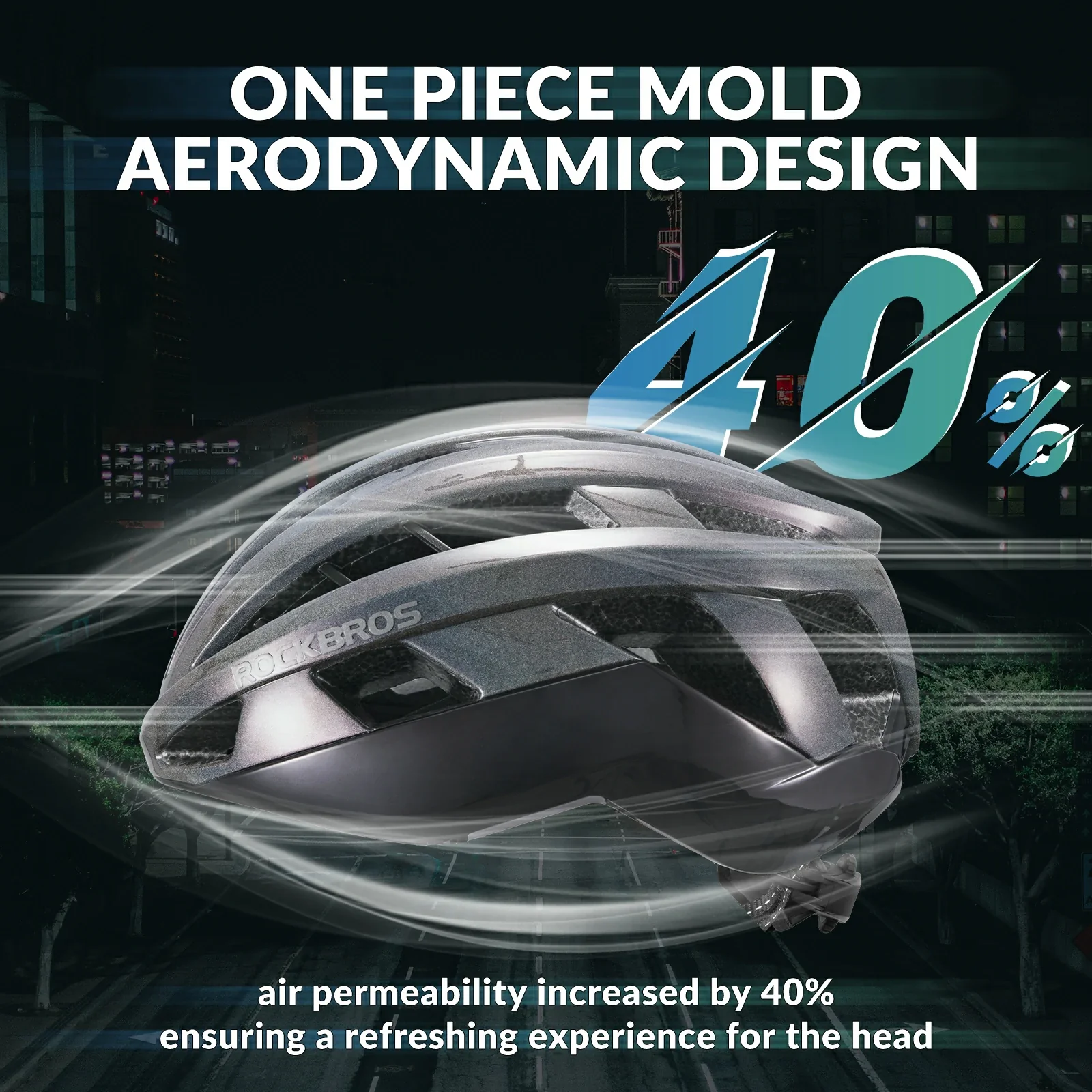 ROCKBROS LK-11 Cycling Helmet Integrated Adjustable Shockproof MTB Road Unisex - Image 27