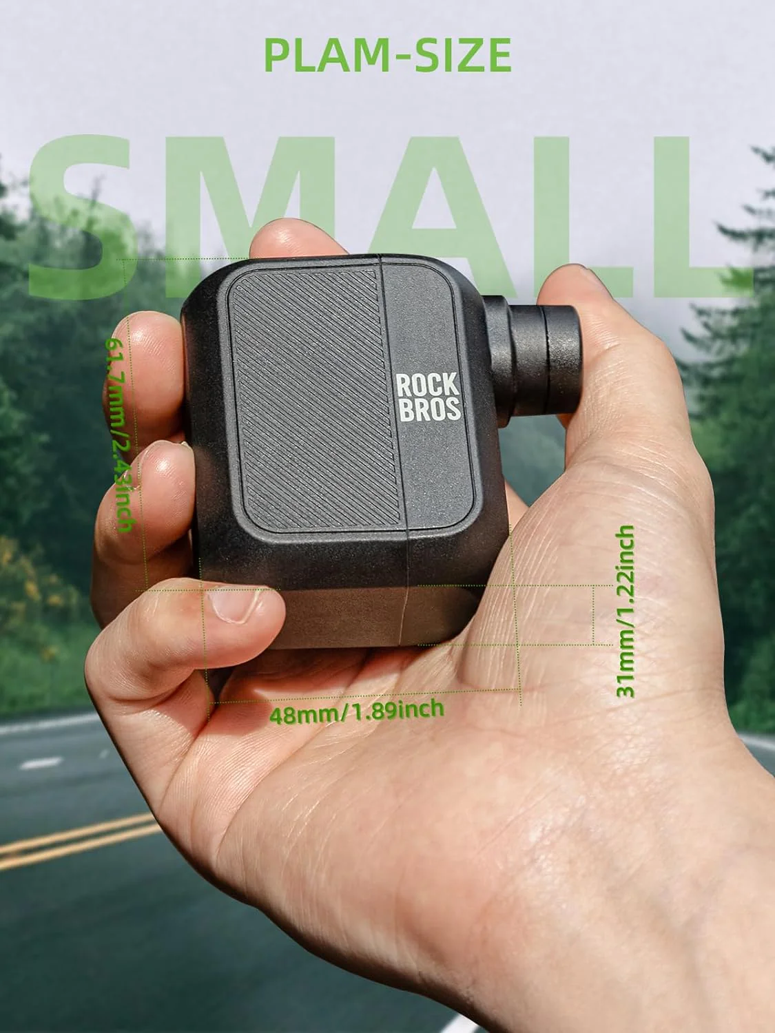 ROCKBROS AS110 Mini Electric Bike Tire Pump 100PSl - Image 4