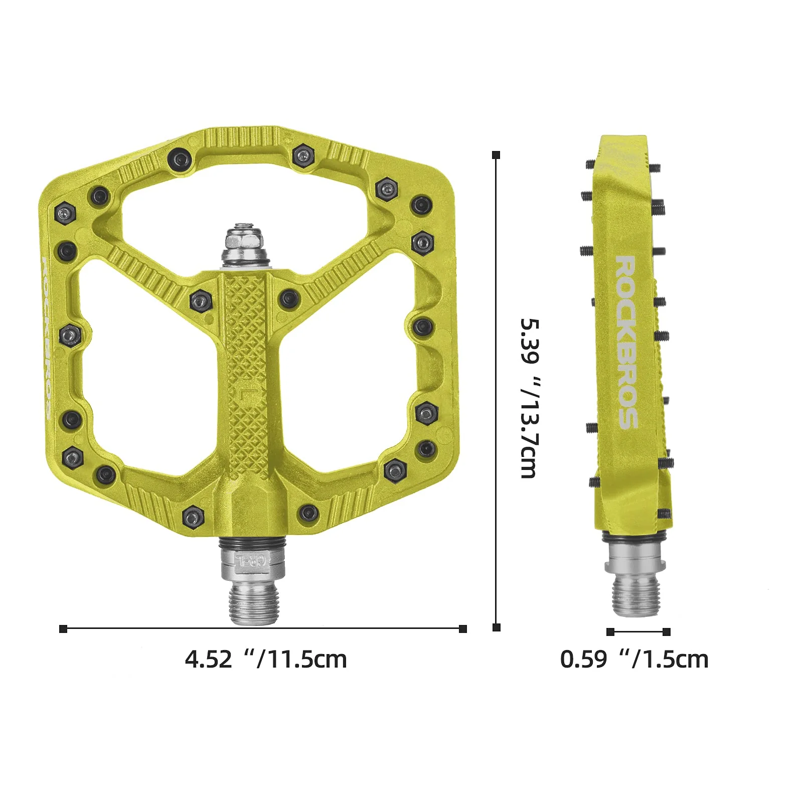 ROCKBROS Mountain Bike Pedals Flat MTB Pedals Nylon Fiber Bicycle Platform Pedals - Image 27