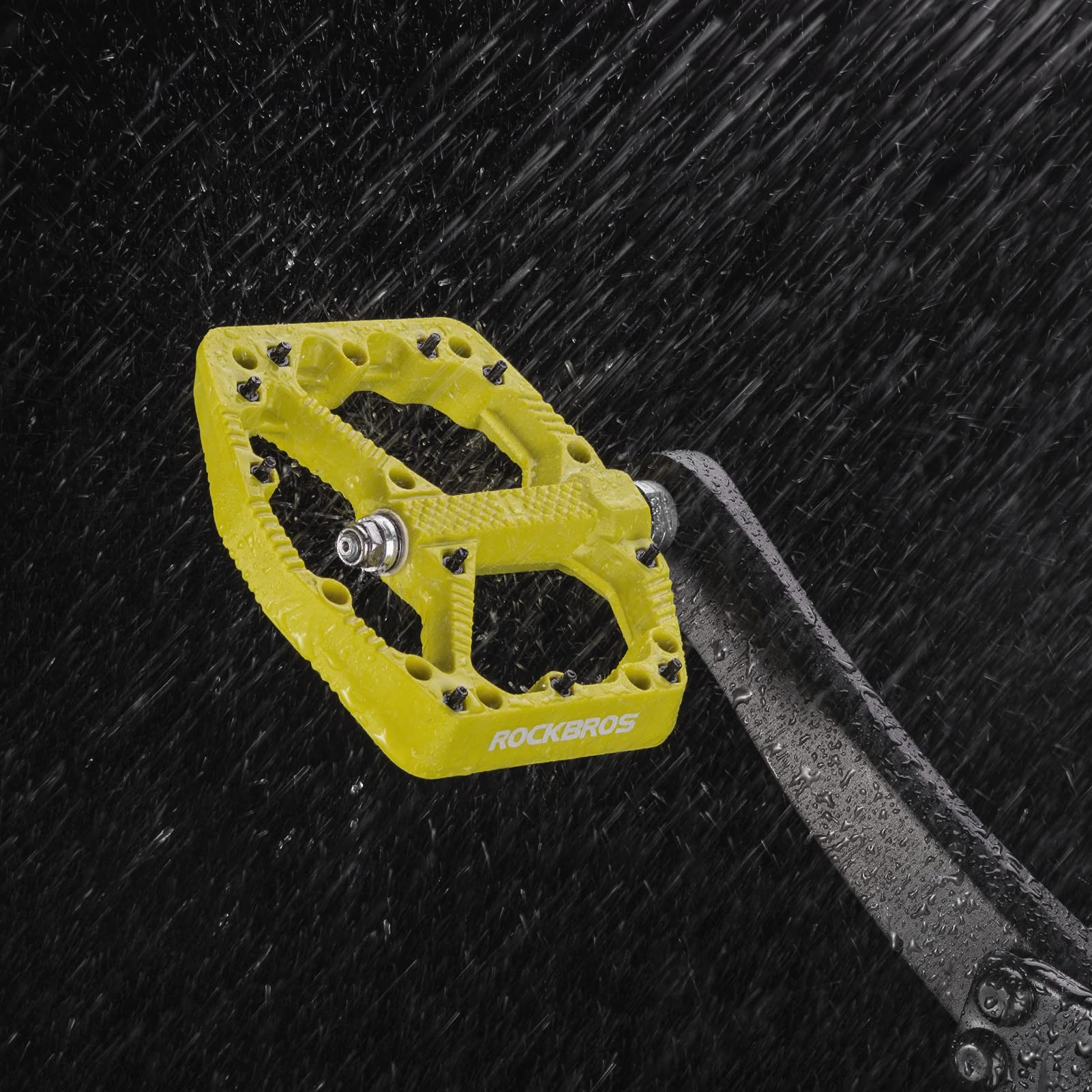 ROCKBROS Mountain Bike Pedals Flat MTB Pedals Nylon Fiber Bicycle Platform Pedals - Image 28