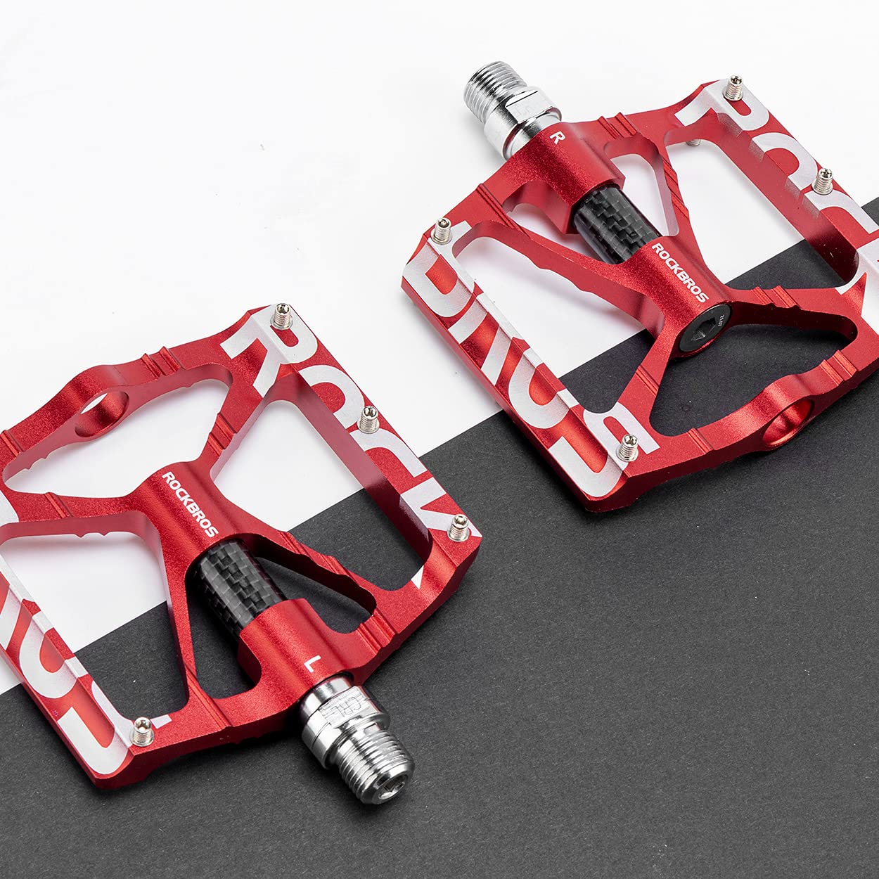 ROCKBROS Mountain Bike Pedals MTB BMX  Pedals CNC Non-Slip Lightweight Aluminum Alloy Bicycle Pedals 9/16" - Image 11