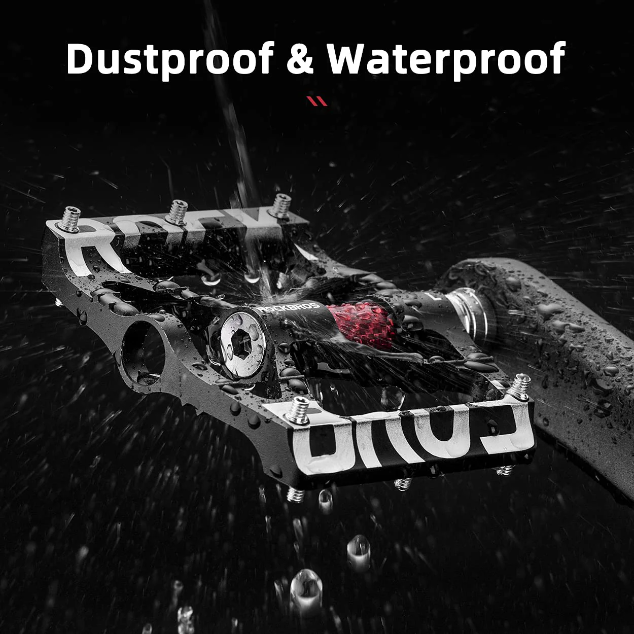 ROCKBROS Mountain Bike Pedals MTB BMX  Pedals CNC Non-Slip Lightweight Aluminum Alloy Bicycle Pedals 9/16" - Image 5