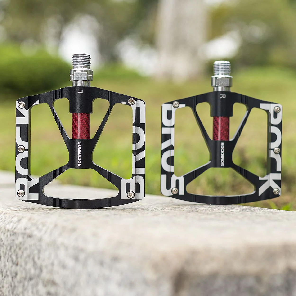 ROCKBROS Mountain Bike Pedals MTB BMX  Pedals CNC Non-Slip Lightweight Aluminum Alloy Bicycle Pedals 9/16" - Image 7