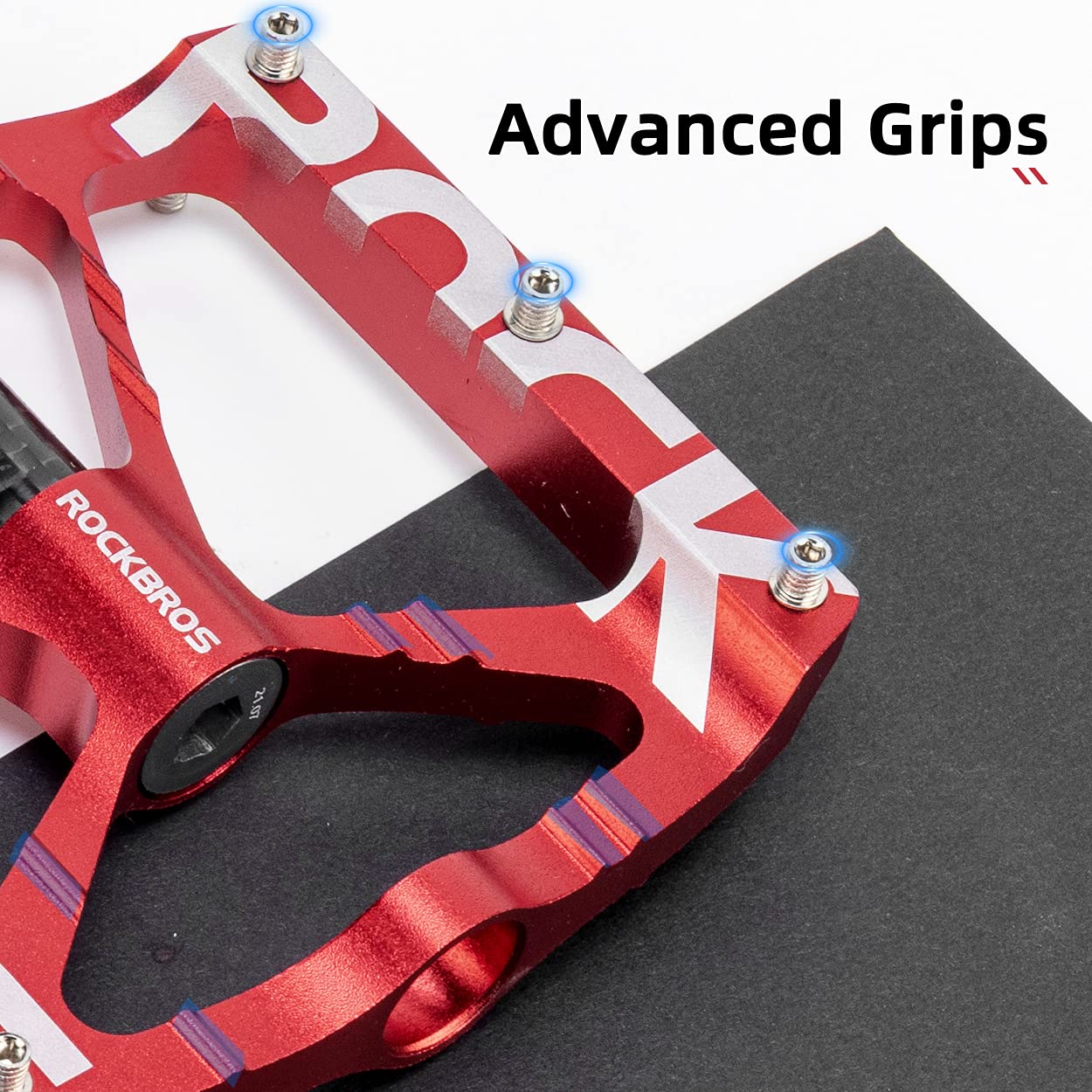 ROCKBROS Mountain Bike Pedals MTB BMX  Pedals CNC Non-Slip Lightweight Aluminum Alloy Bicycle Pedals 9/16" - Image 8