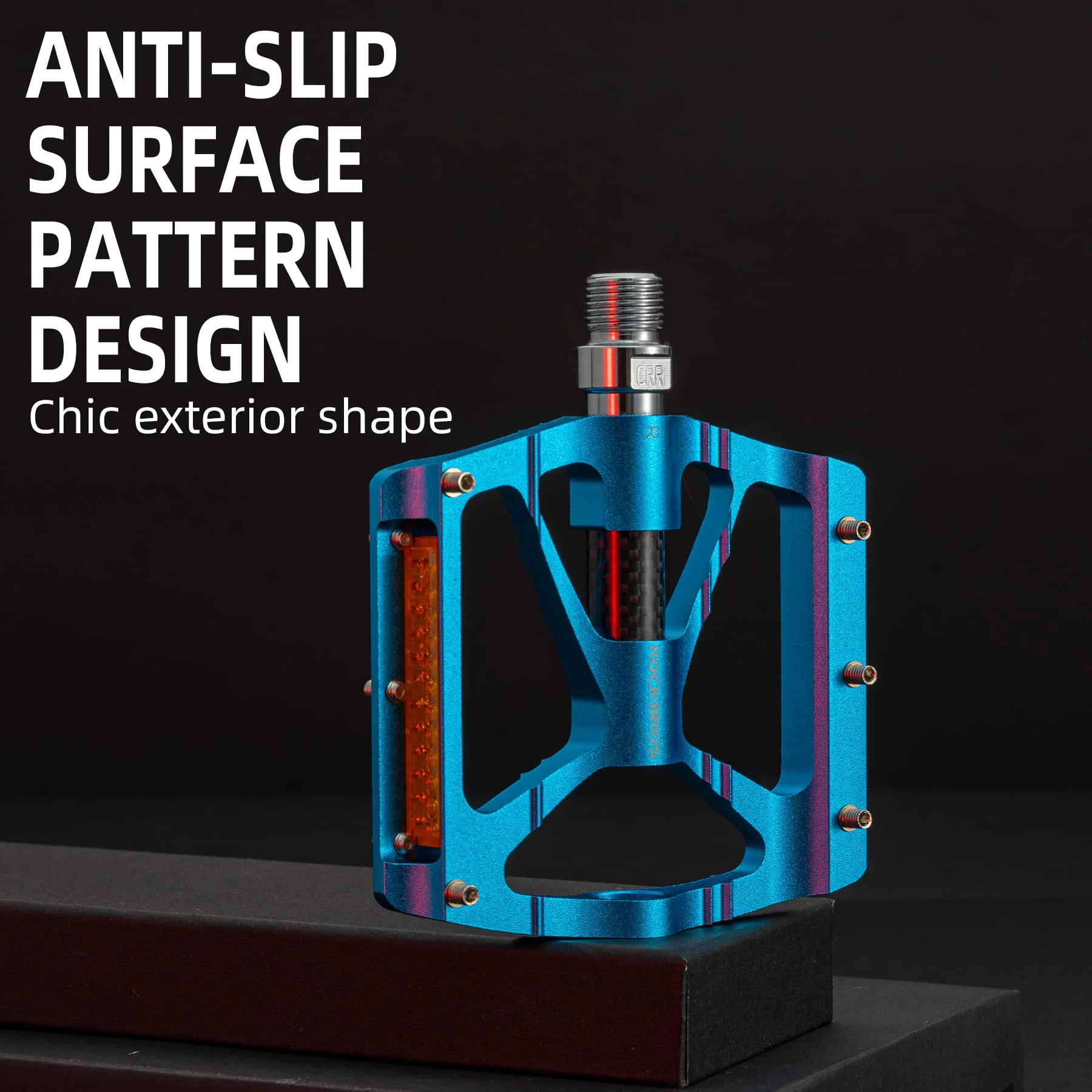 ROCKBROS Mountain Bike Pedals MTB Reflective Pedals CNC Non-Slip Lightweight Aluminum Alloy Bicycle Pedals - Image 12