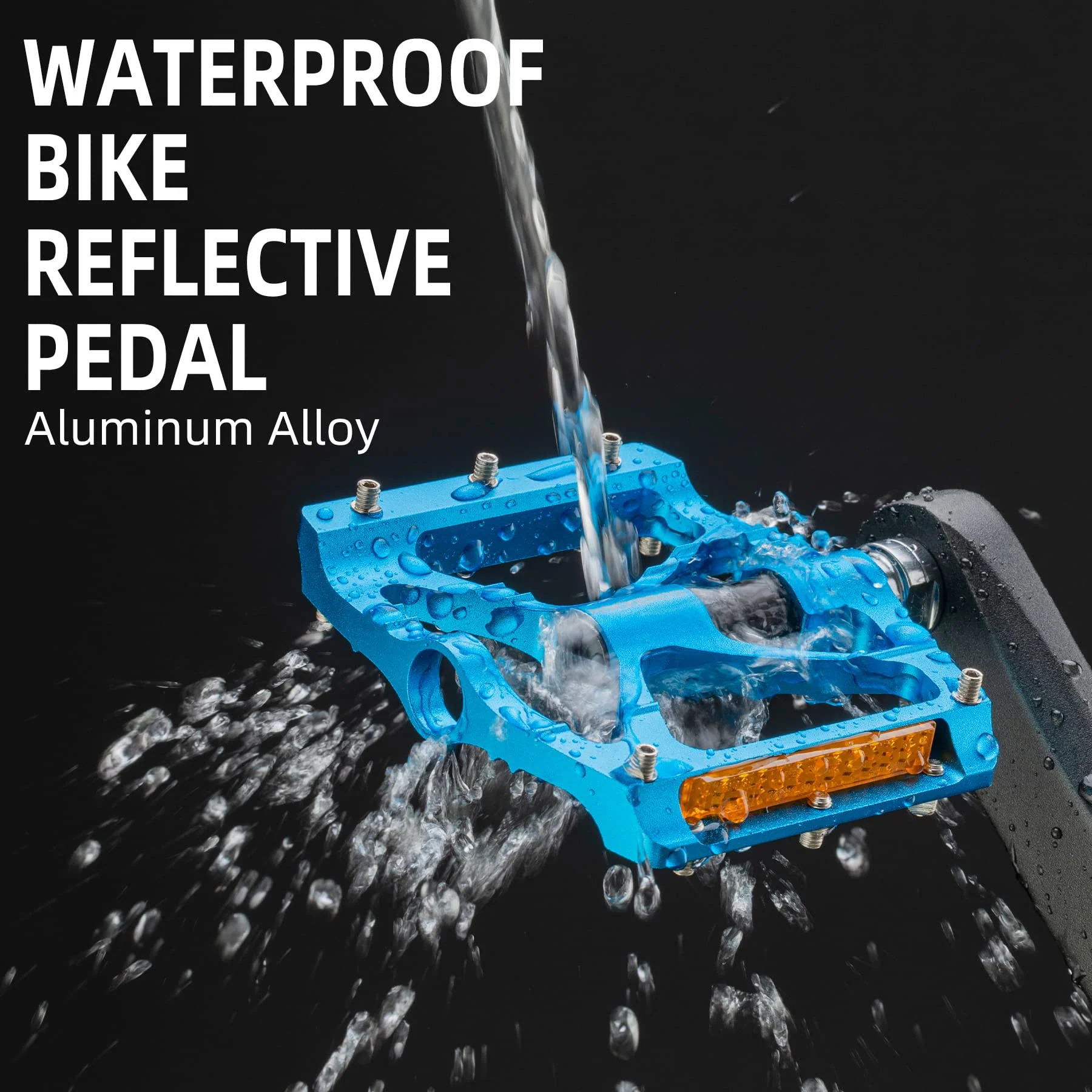 ROCKBROS Mountain Bike Pedals MTB Reflective Pedals CNC Non-Slip Lightweight Aluminum Alloy Bicycle Pedals - Image 13