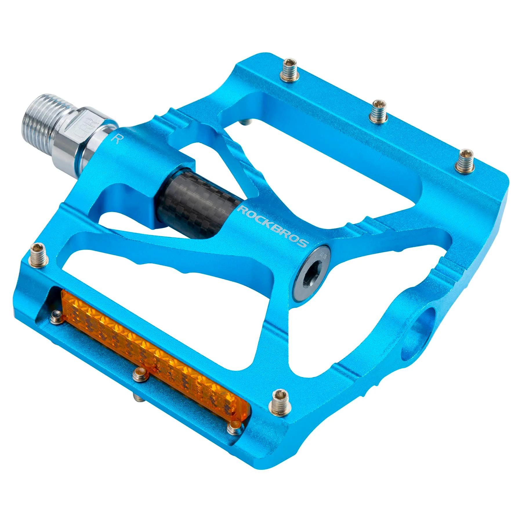 ROCKBROS Mountain Bike Pedals MTB Reflective Pedals CNC Non-Slip Lightweight Aluminum Alloy Bicycle Pedals - Image 7