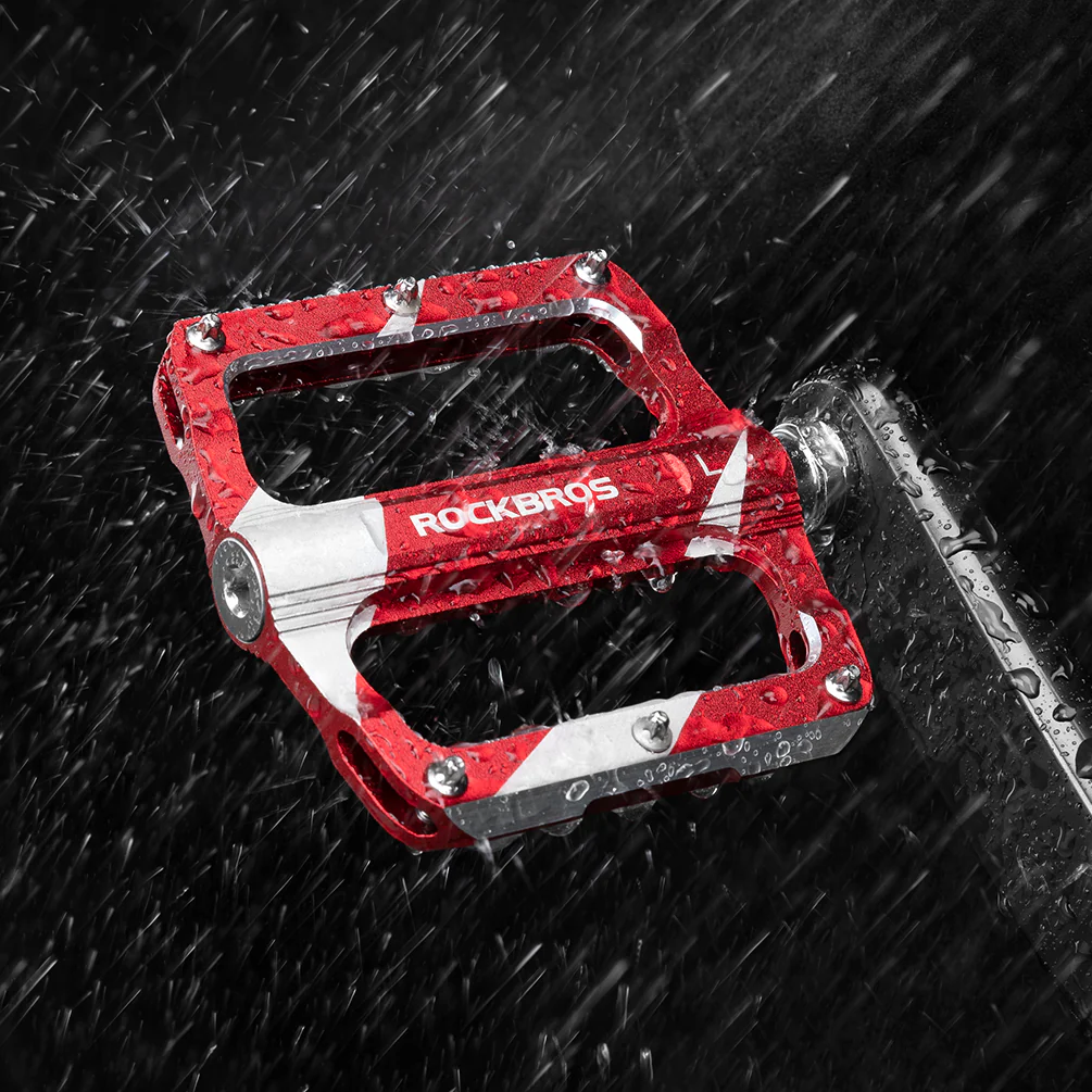 ROCKBROS Mountain MTB Bike Pedals Flat Bicycle 9/16 Lightweight Carbon Fiber Sealed Bearing Alloy Flat - Image 18