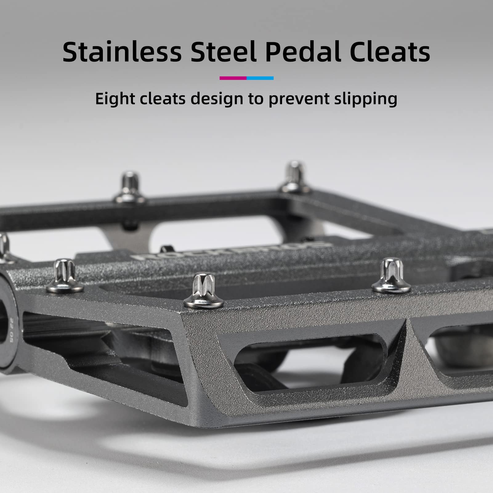 ROCKBROS MTB Aluminum Bike Pedals Compatible with SPD - Image 16