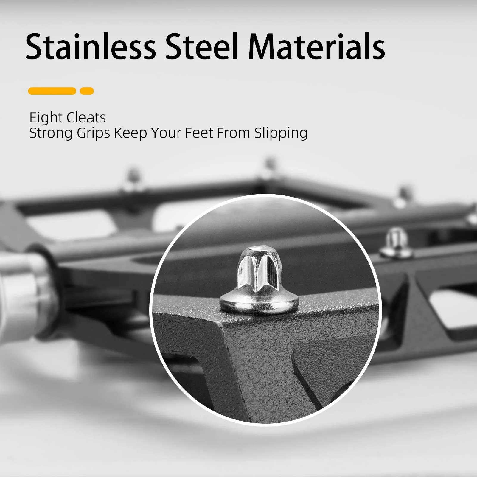 ROCKBROS MTB Aluminum Bike Pedals Compatible with SPD - Image 8