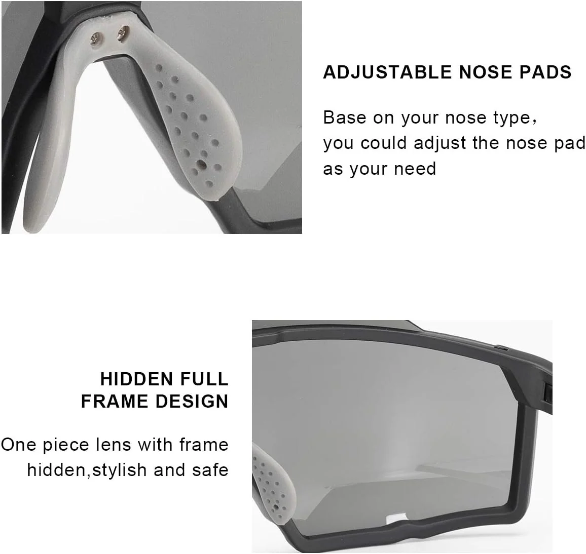 ROCKBROS MTB Cycling Sunglasses UV400 Polarized Lightweight HD Lens - Image 7