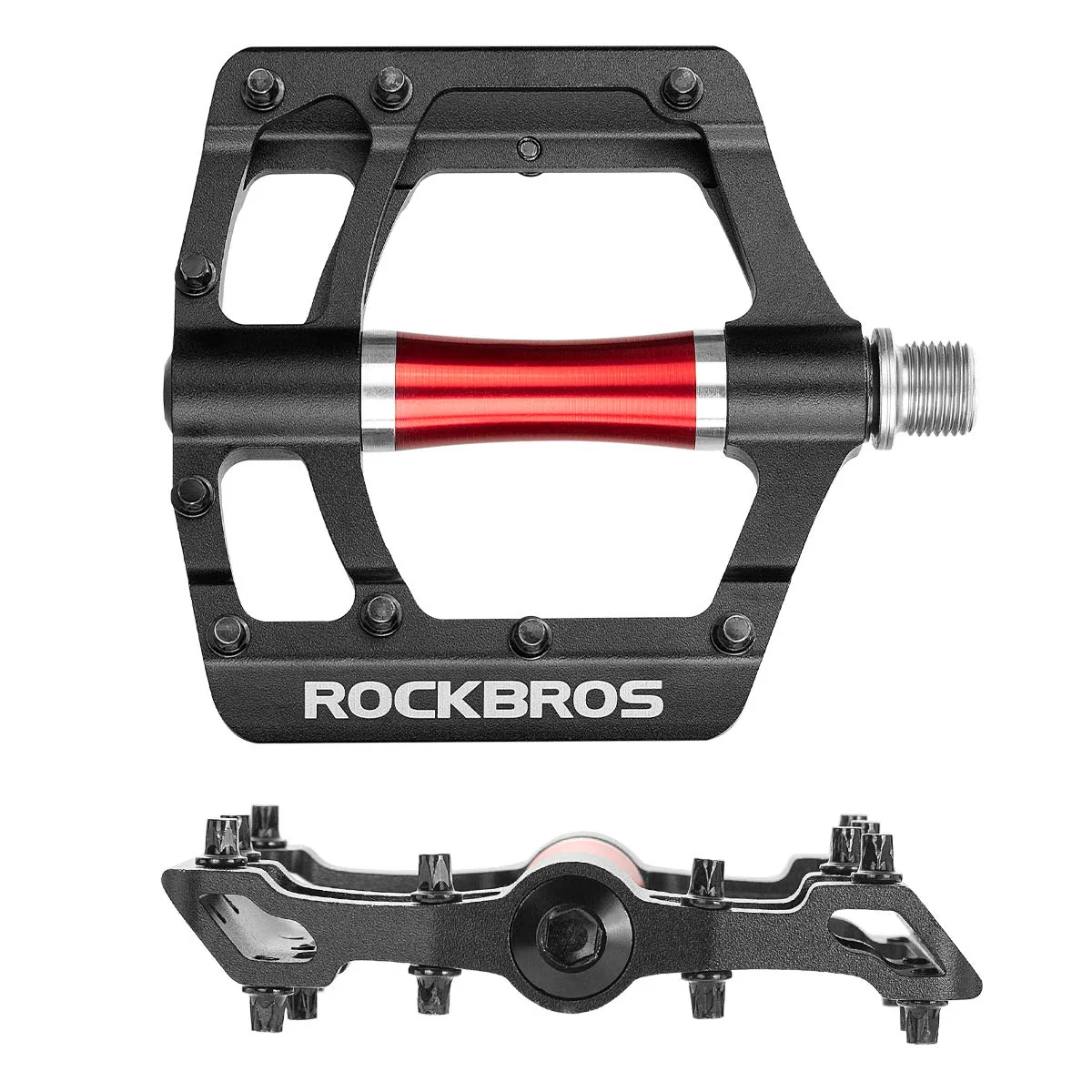 ROCKBROS MTB Pedals Platform Bike Pedal Aluminum 9/16" Bicycle Pedal Non-Slip Lightweight Flat Pedals for BMX Road Mountain Bikes - Image 16