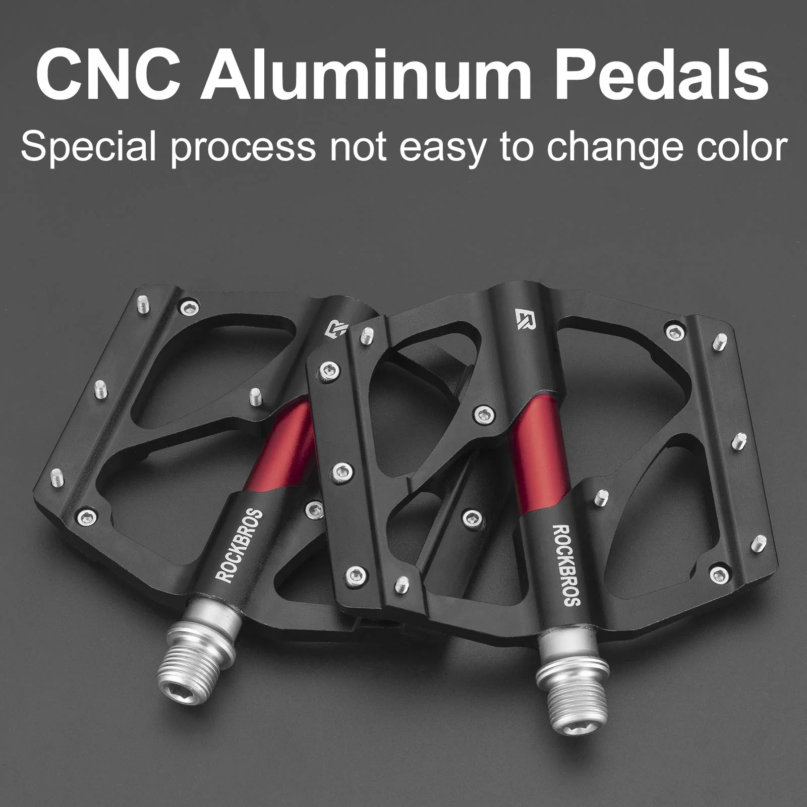 ROCKBROS MTB Pedals Platform Bike Pedal Aluminum 9/16" Bicycle Pedal Non-Slip Lightweight Flat Pedals for BMX Road Mountain Bikes - Image 17