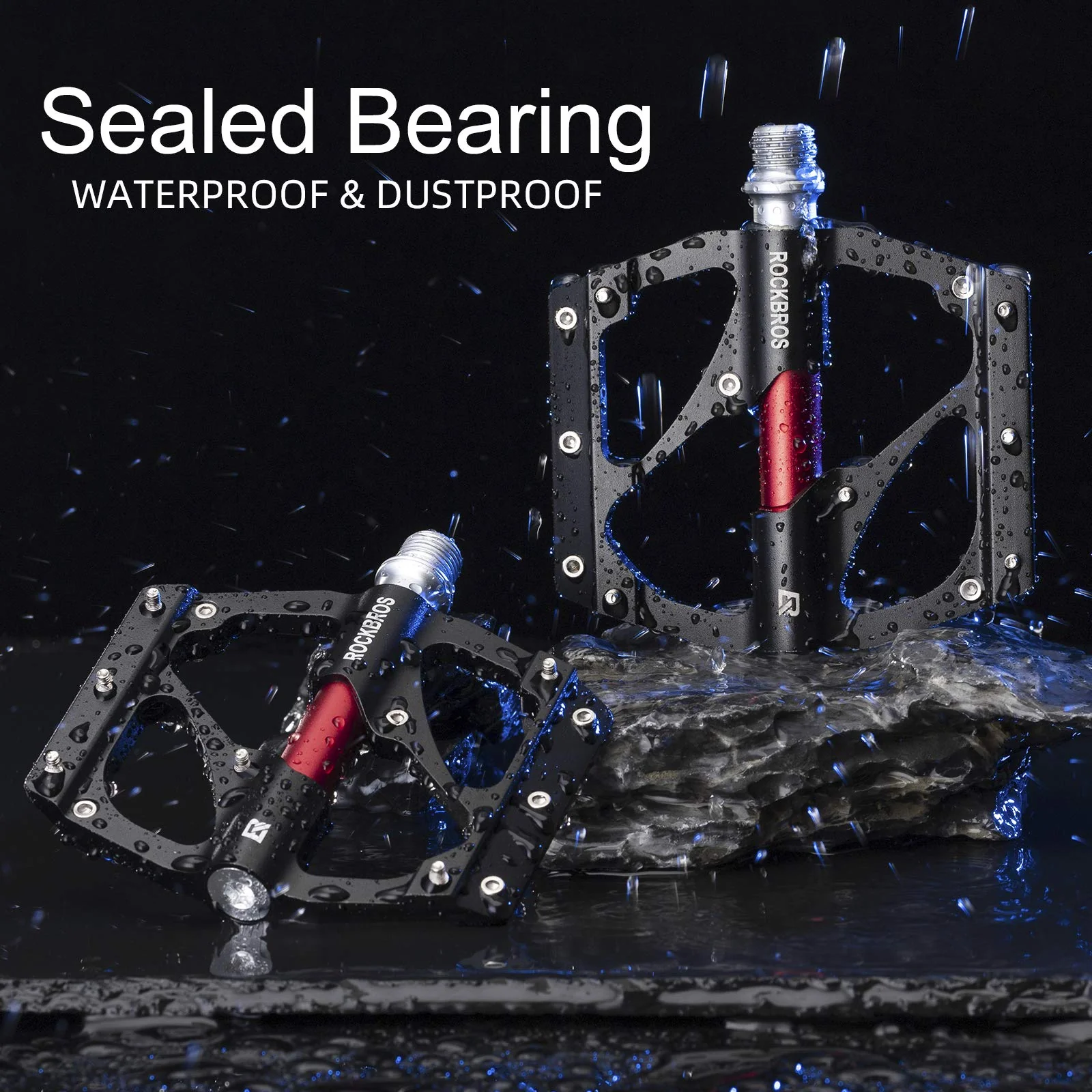 ROCKBROS MTB Pedals Platform Bike Pedal Aluminum 9/16" Bicycle Pedal Non-Slip Lightweight Flat Pedals for BMX Road Mountain Bikes - Image 20