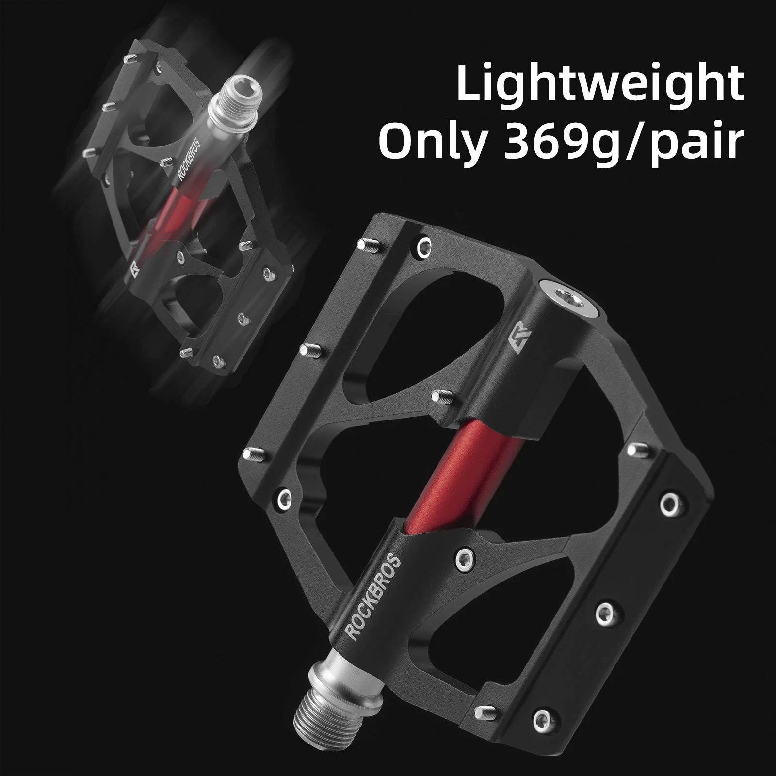 ROCKBROS MTB Pedals Platform Bike Pedal Aluminum 9/16" Bicycle Pedal Non-Slip Lightweight Flat Pedals for BMX Road Mountain Bikes - Image 22