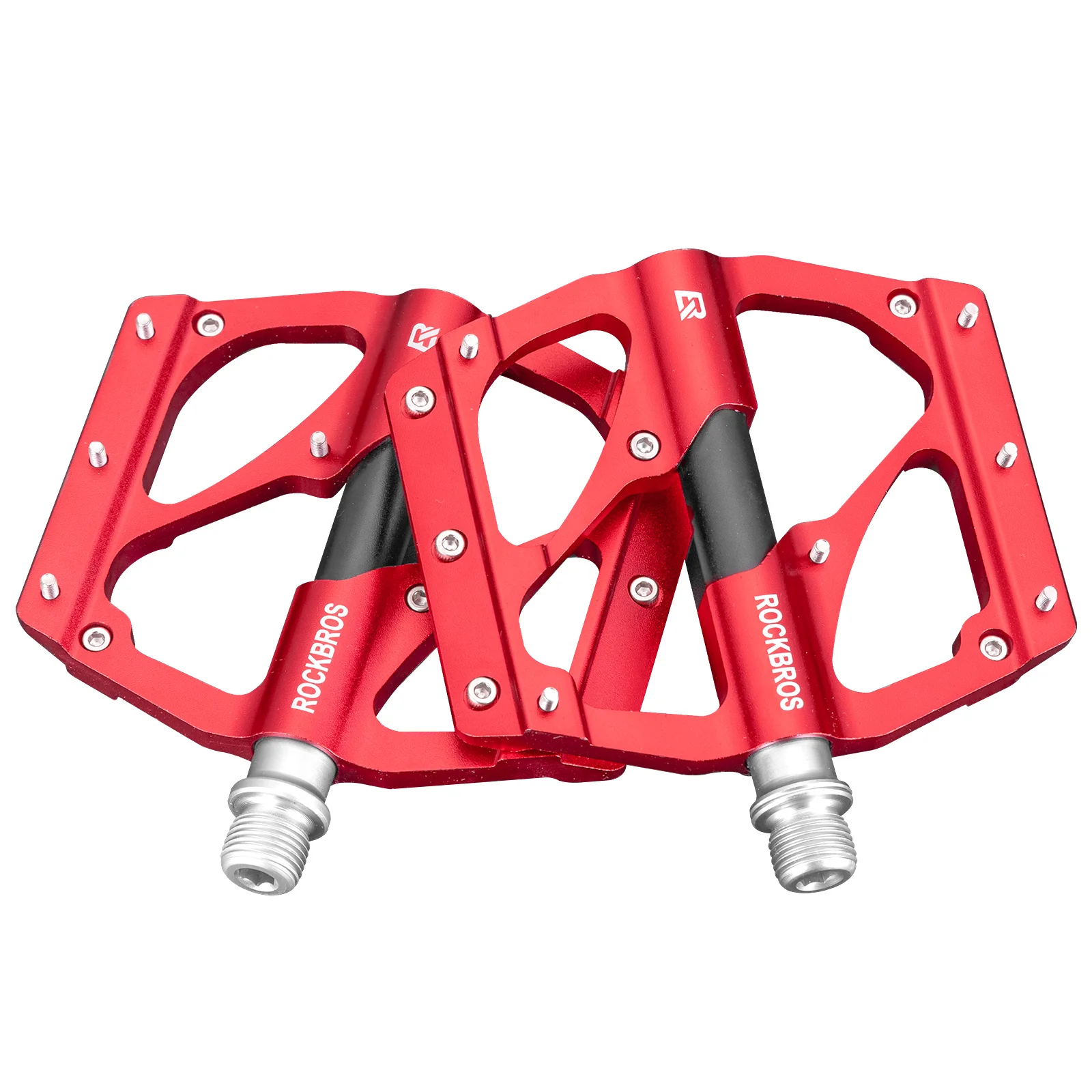 ROCKBROS MTB Pedals Platform Bike Pedal Aluminum 9/16" Bicycle Pedal Non-Slip Lightweight Flat Pedals for BMX Road Mountain Bikes - Image 4