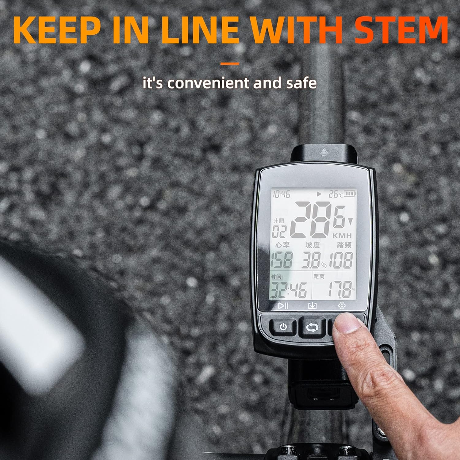 ROCKBROS Out Front Bike Mount Cycling Computer Mount Bike Handlebar 1.25''/ 31.8mm - Image 10