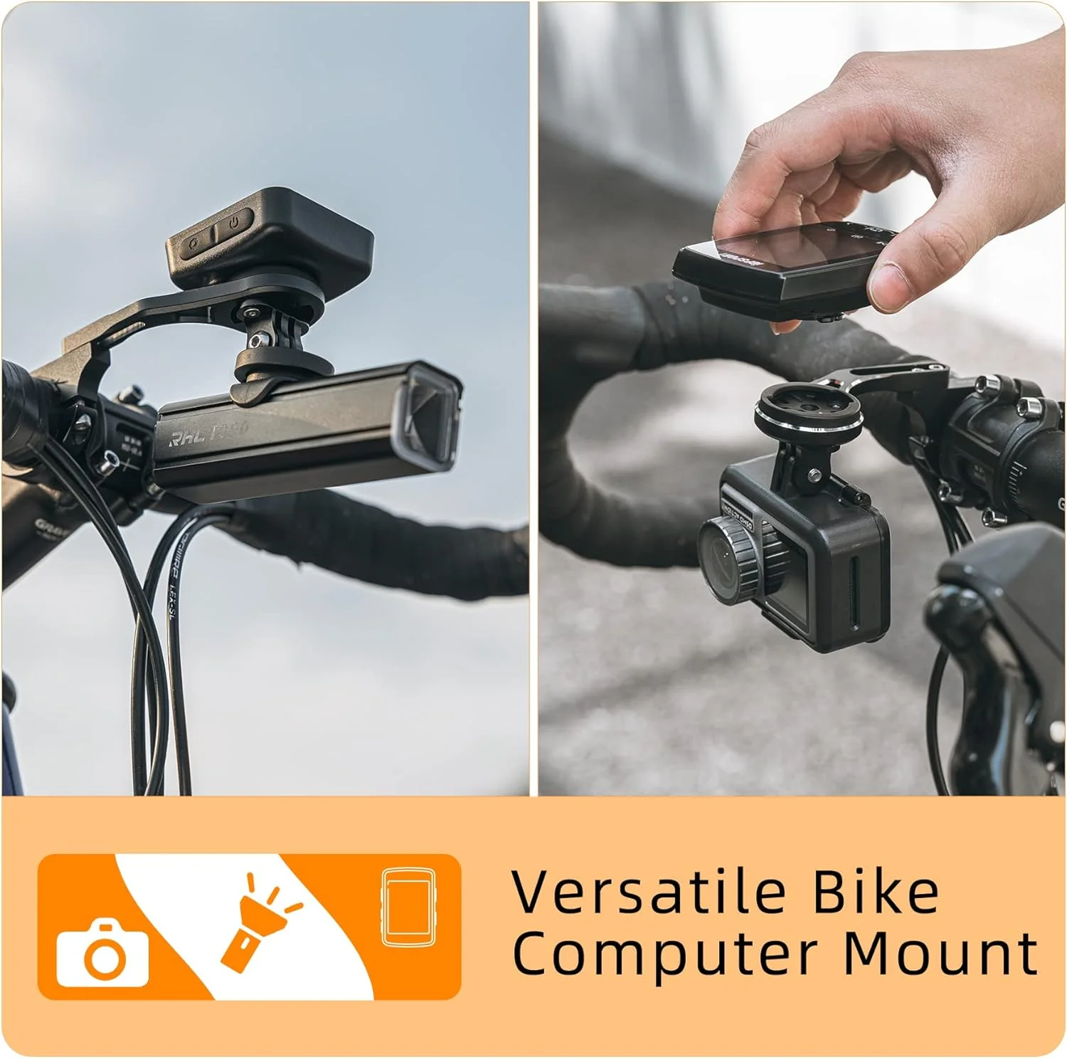 ROCKBROS Out Front Bike Mount Cycling Computer Mount Bike Handlebar 1.25''/ 31.8mm - Image 12