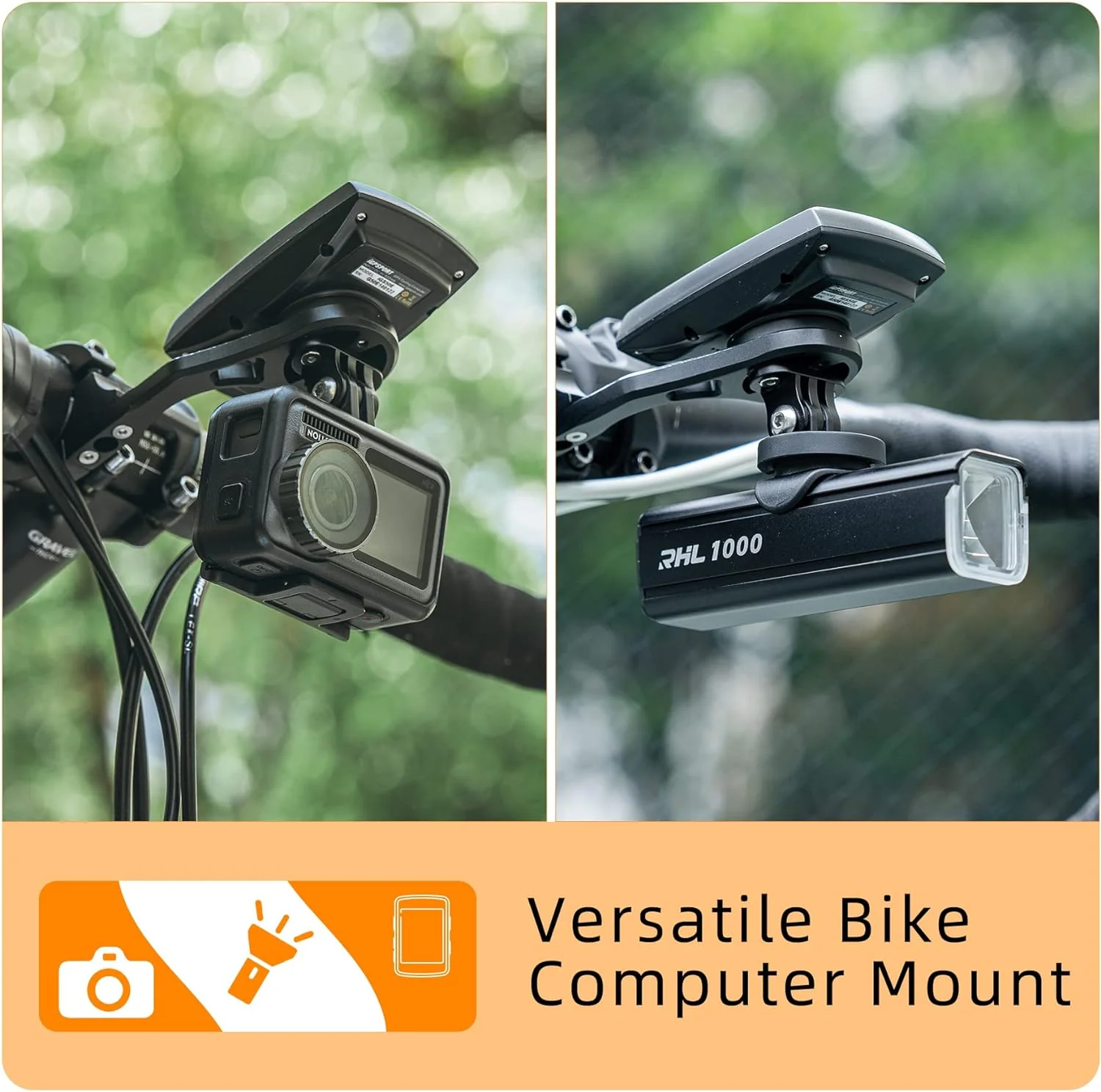 ROCKBROS Out Front Bike Mount Cycling Computer Mount Bike Handlebar 1.25''/ 31.8mm - Image 20