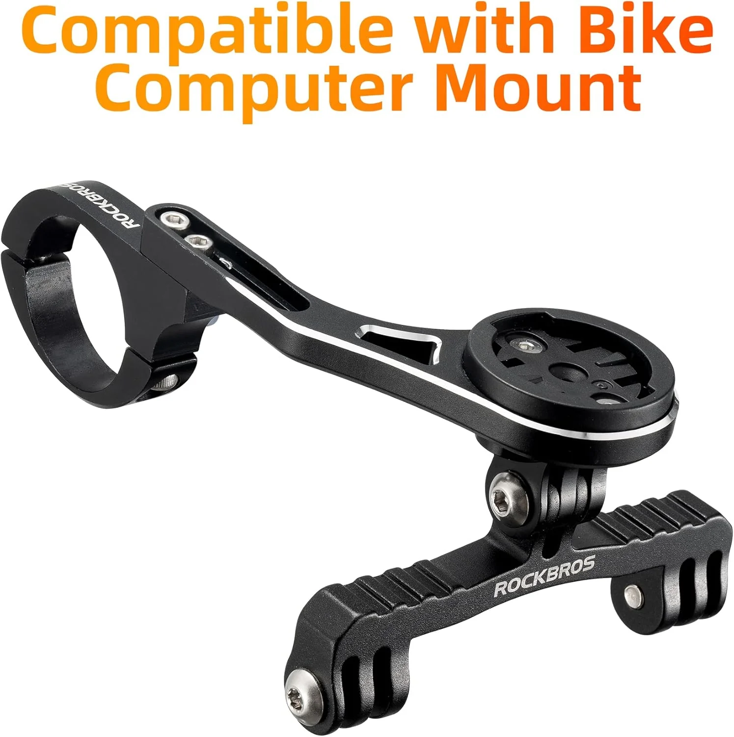ROCKBROS Out Front Bike Mount Cycling Computer Mount Bike Handlebar 1.25''/ 31.8mm - Image 3