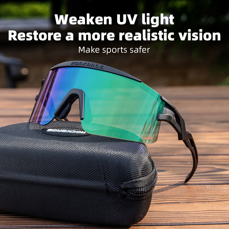 ROCKBROS Photochromic Cycling Glasses Anti-fog UV Protection Mountain Bike Glasses - Image 11