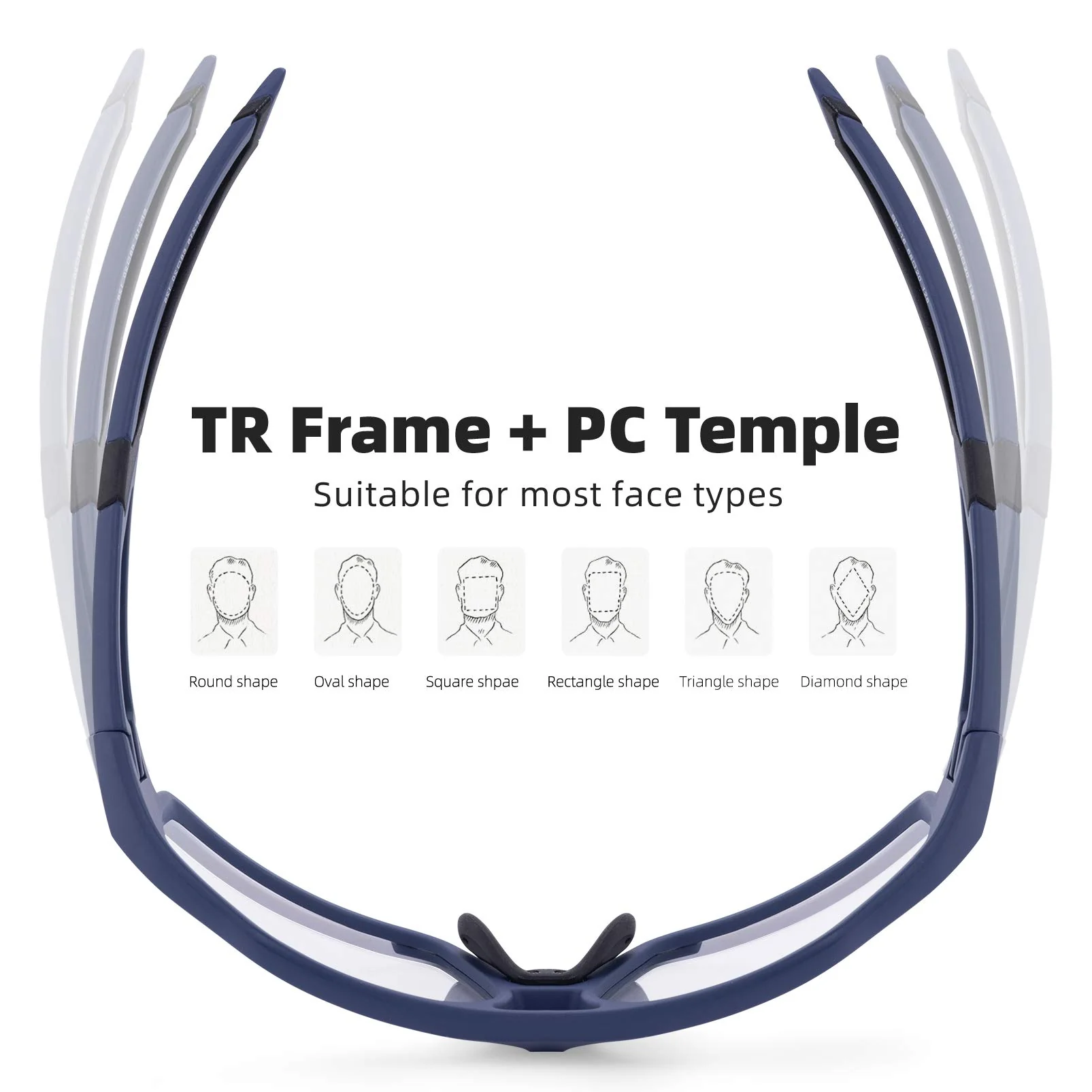 ROCKBROS Photochromic Cycling Glasses UV400 Lens - Image 4