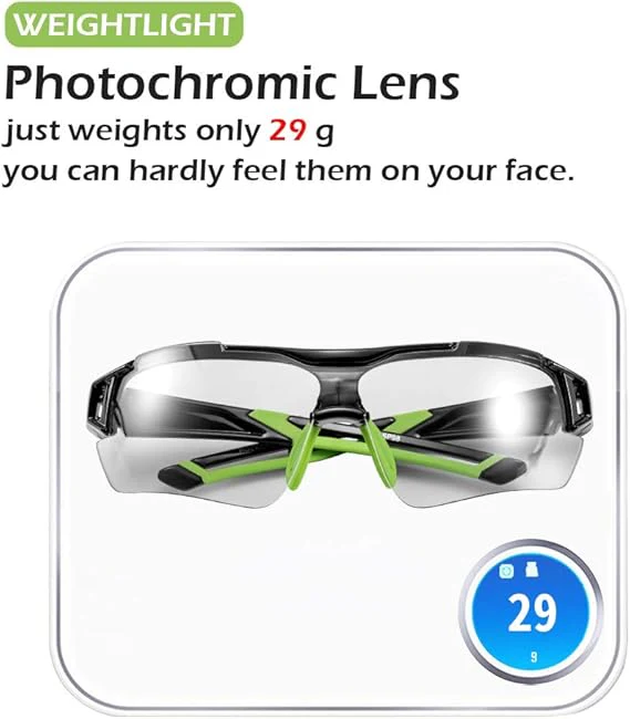 ROCKBROS Photochromic Cycling Sunglasses UV Protection Adaptive Lens - Image 10