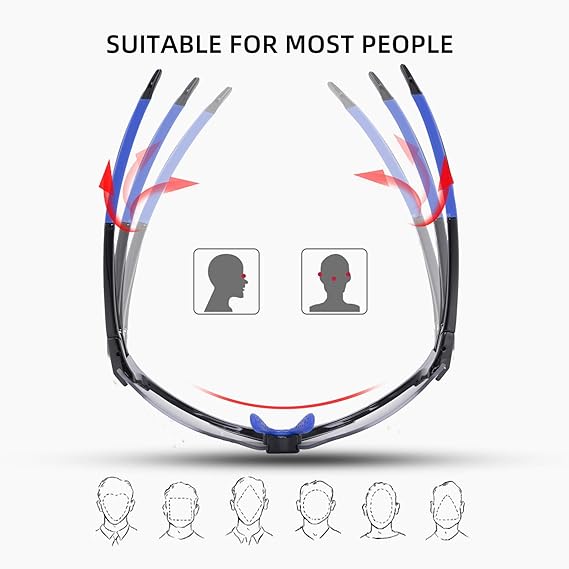 ROCKBROS Photochromic Cycling Sunglasses UV Protection Adaptive Lens - Image 5