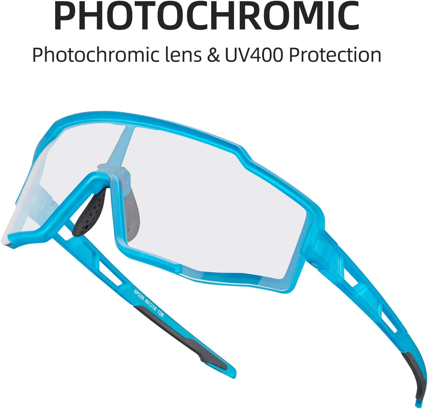 ROCKBROS Photochromic Cycling Sunglasses UV Protection Windproof Lightweight - Image 17