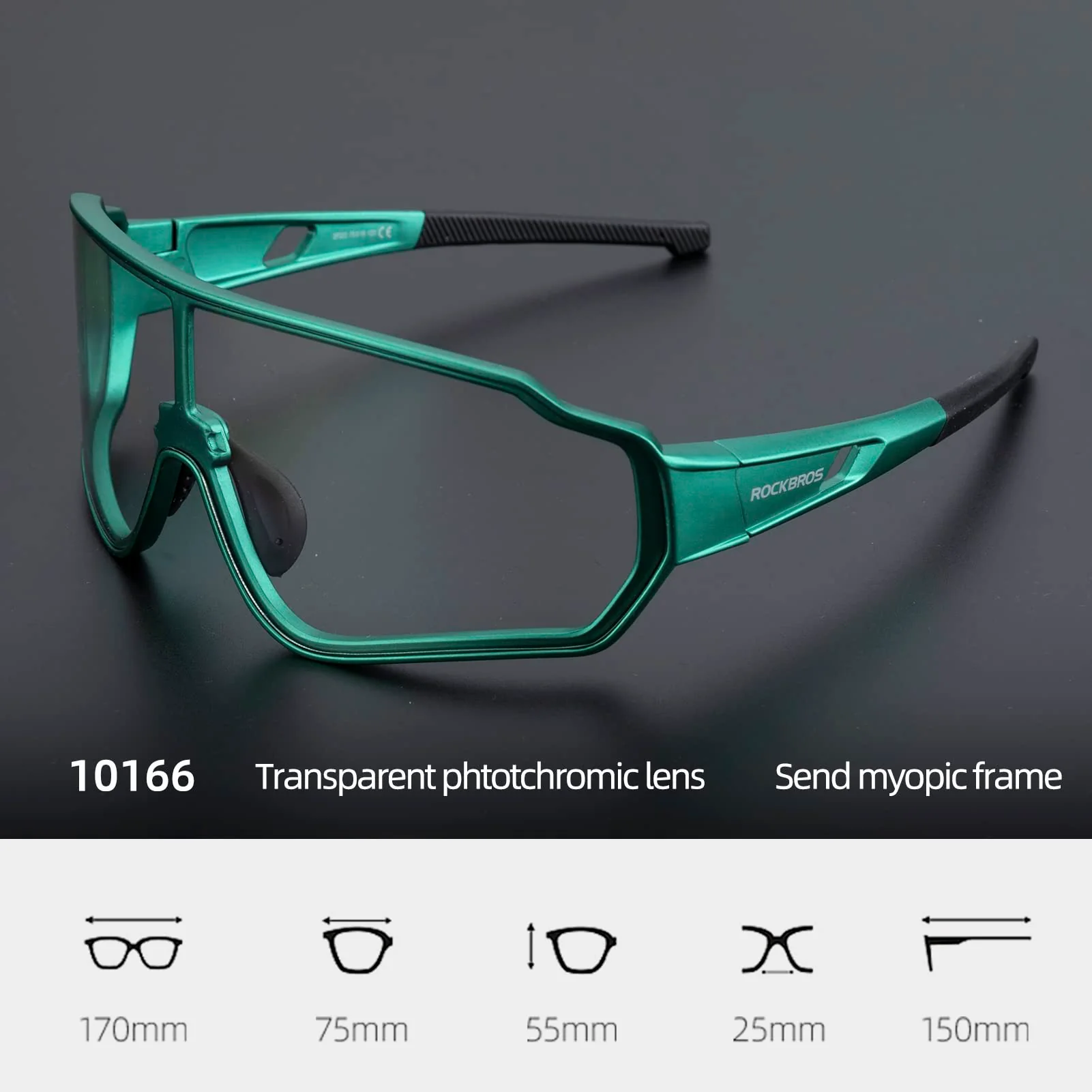 ROCKBROS Photochromic Sunglasses Reduce Wind Resistance - Image 23
