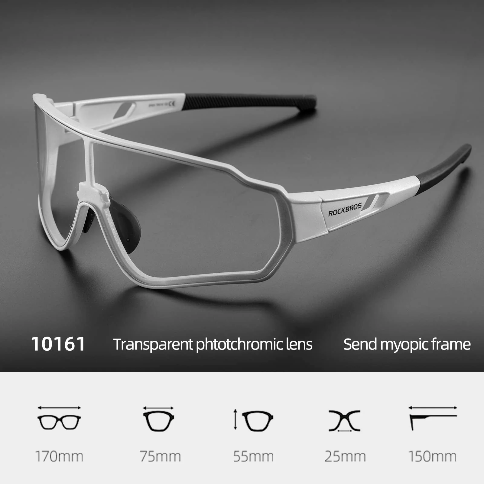 ROCKBROS Photochromic Sunglasses Reduce Wind Resistance - Image 3
