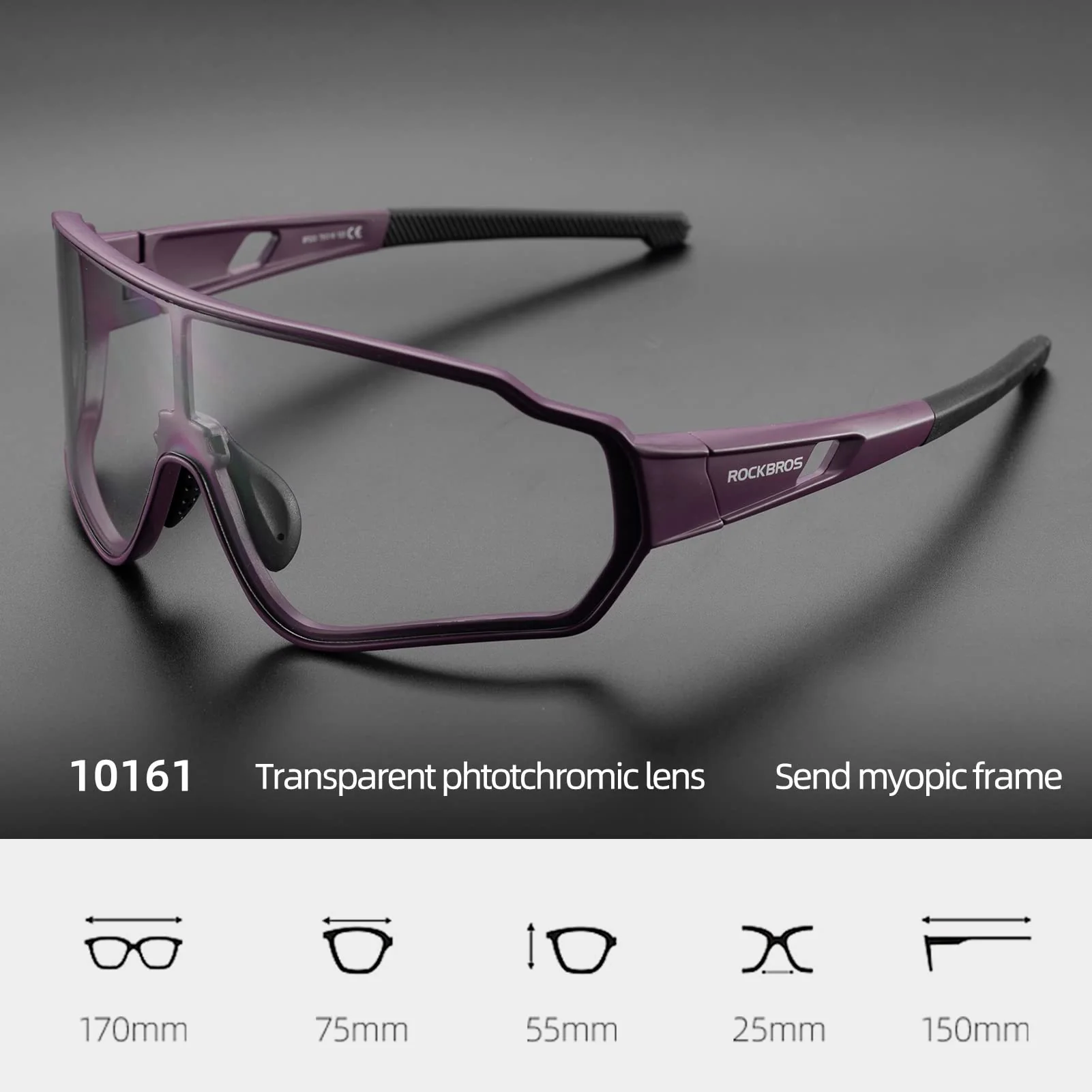 ROCKBROS Photochromic Sunglasses Reduce Wind Resistance - Image 9