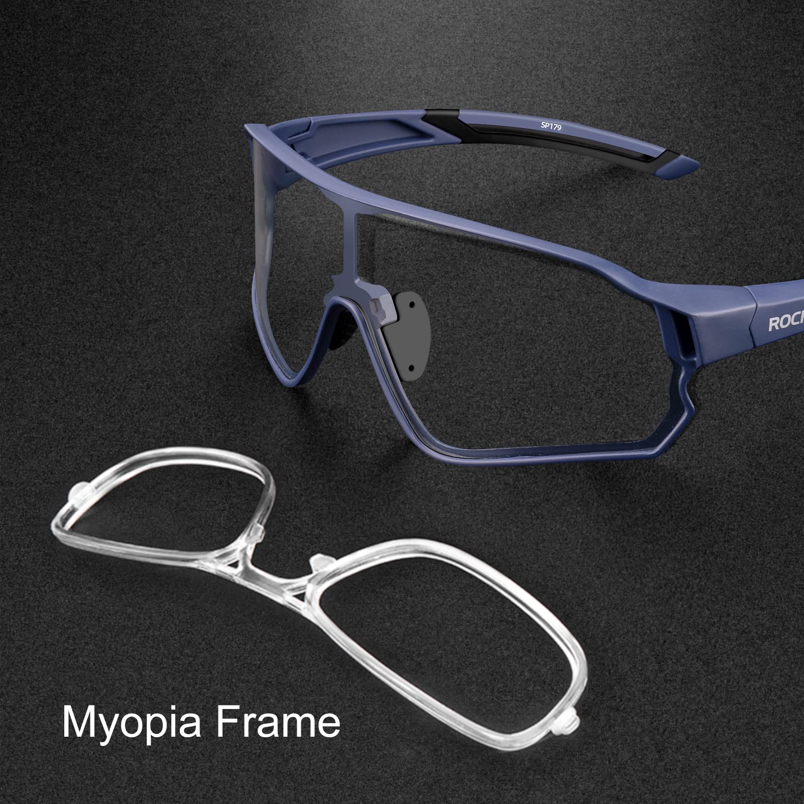 ROCKBROS Photochromic Sunglasses Thicken PC Lenses With UV400 Protection Coating - Image 17