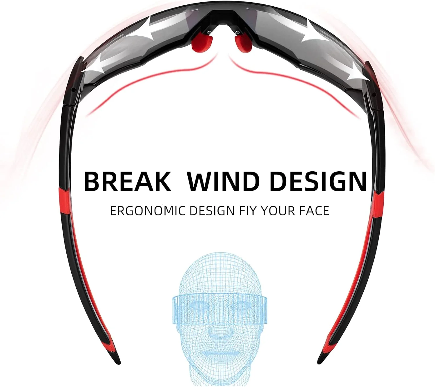 ROCKBROS Photochromic Sunglasses Thicken PC Lenses With UV400 Protection Coating - Image 23