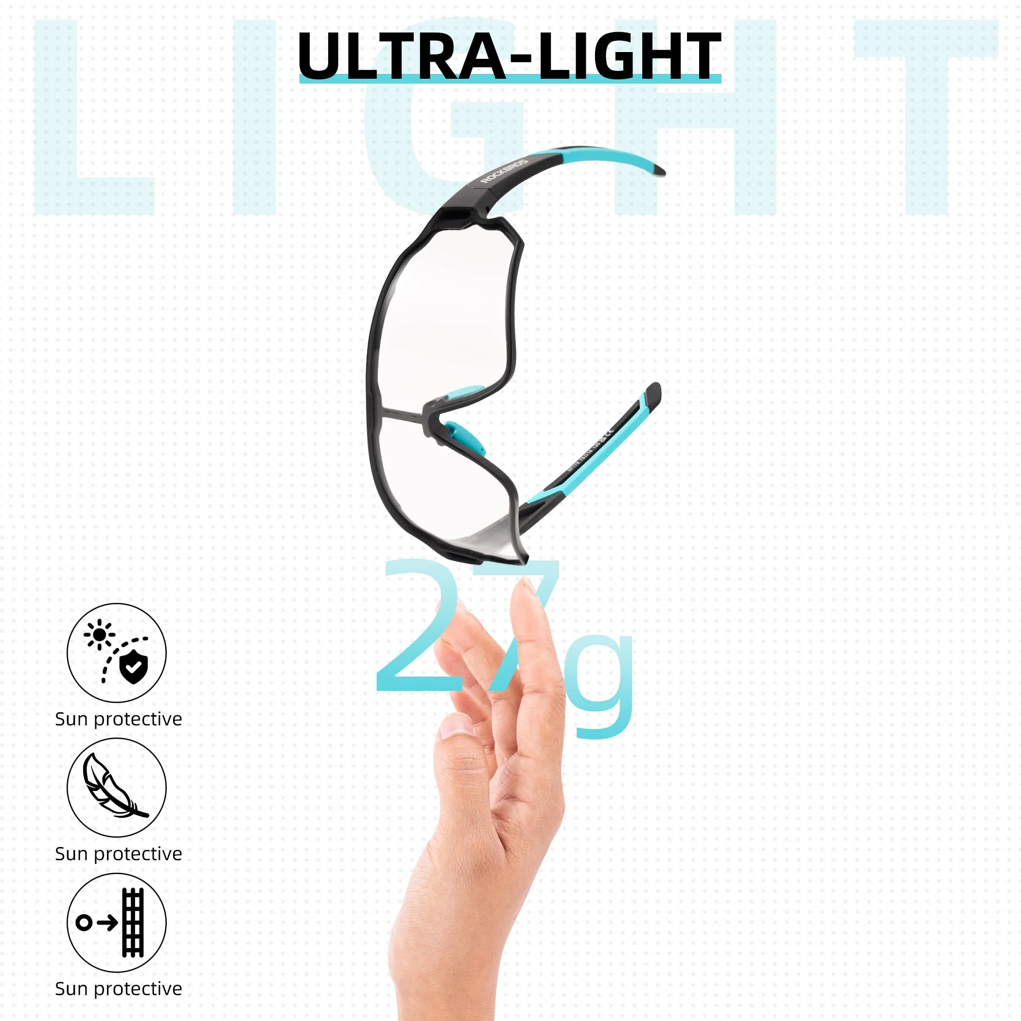 ROCKBROS Photochromic Sunglasses Thicken PC Lenses With UV400 Protection Coating - Image 29