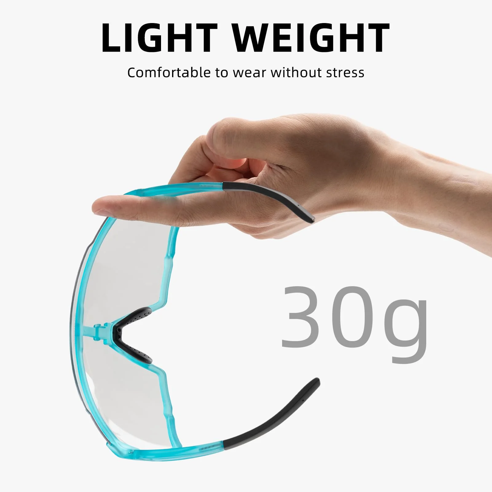 ROCKBROS Photochromic Sport Cycling Sunglasses for Men Women Lightweight UV Protection - Image 13