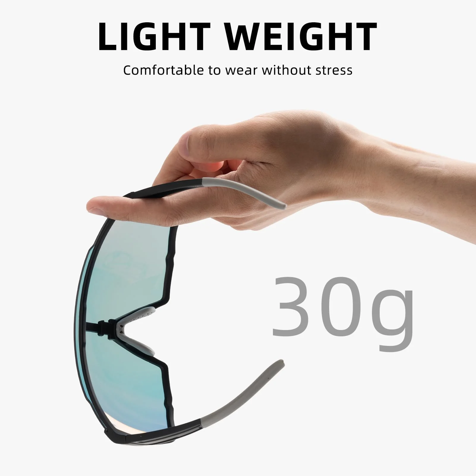 ROCKBROS Photochromic Sport Cycling Sunglasses for Men Women Lightweight UV Protection - Image 21