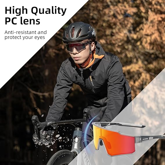 ROCKBROS Polarized Cycling Sunglasses UV400 Protection TR90 Frame Unisex - Image 14