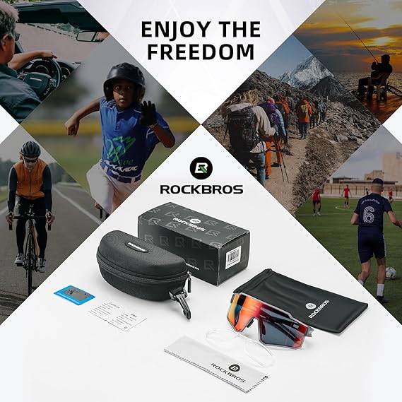 ROCKBROS Polarized Cycling Sunglasses UV400 Protection TR90 Frame Unisex - Image 16
