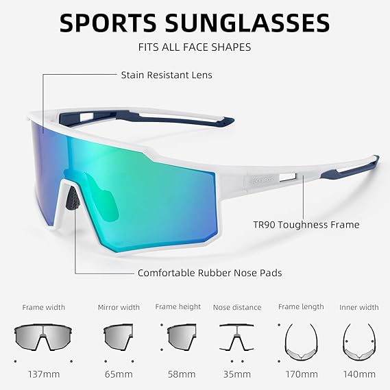 ROCKBROS Polarized Cycling Sunglasses UV400 Protection TR90 Frame Unisex - Image 23