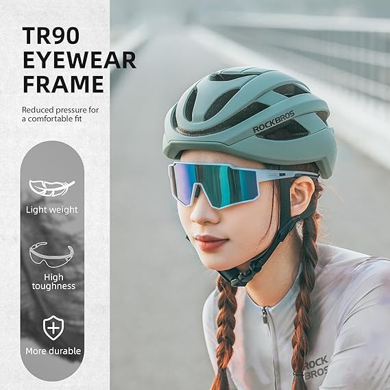 ROCKBROS Polarized Cycling Sunglasses UV400 Protection TR90 Frame Unisex - Image 25
