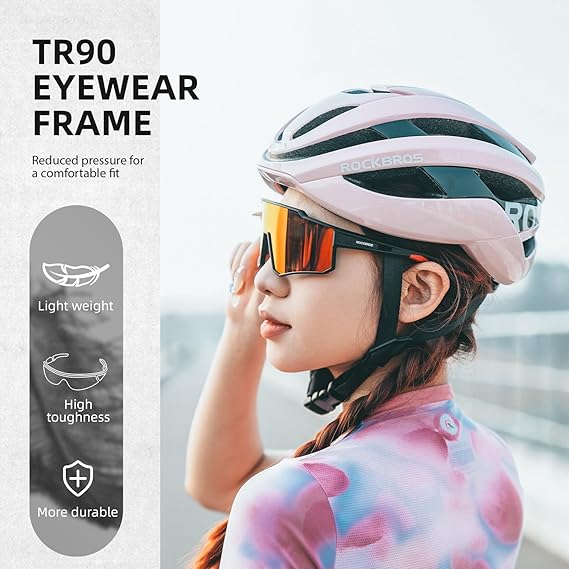 ROCKBROS Polarized Cycling Sunglasses UV400 Protection TR90 Frame Unisex - Image 7