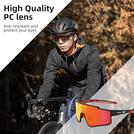 ROCKBROS Polarized Cycling Sunglasses UV400 Protection TR90 Frame Unisex - Image 8